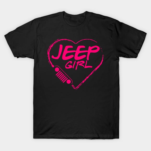 Jeep girl T-Shirt by kosl20